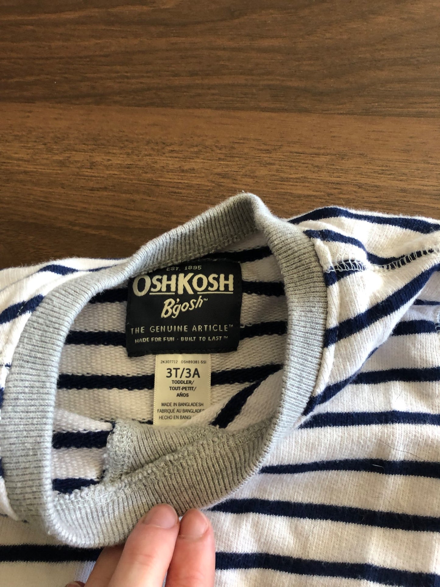 Toddler Striped Pullover Crewneck, Kids 3T
