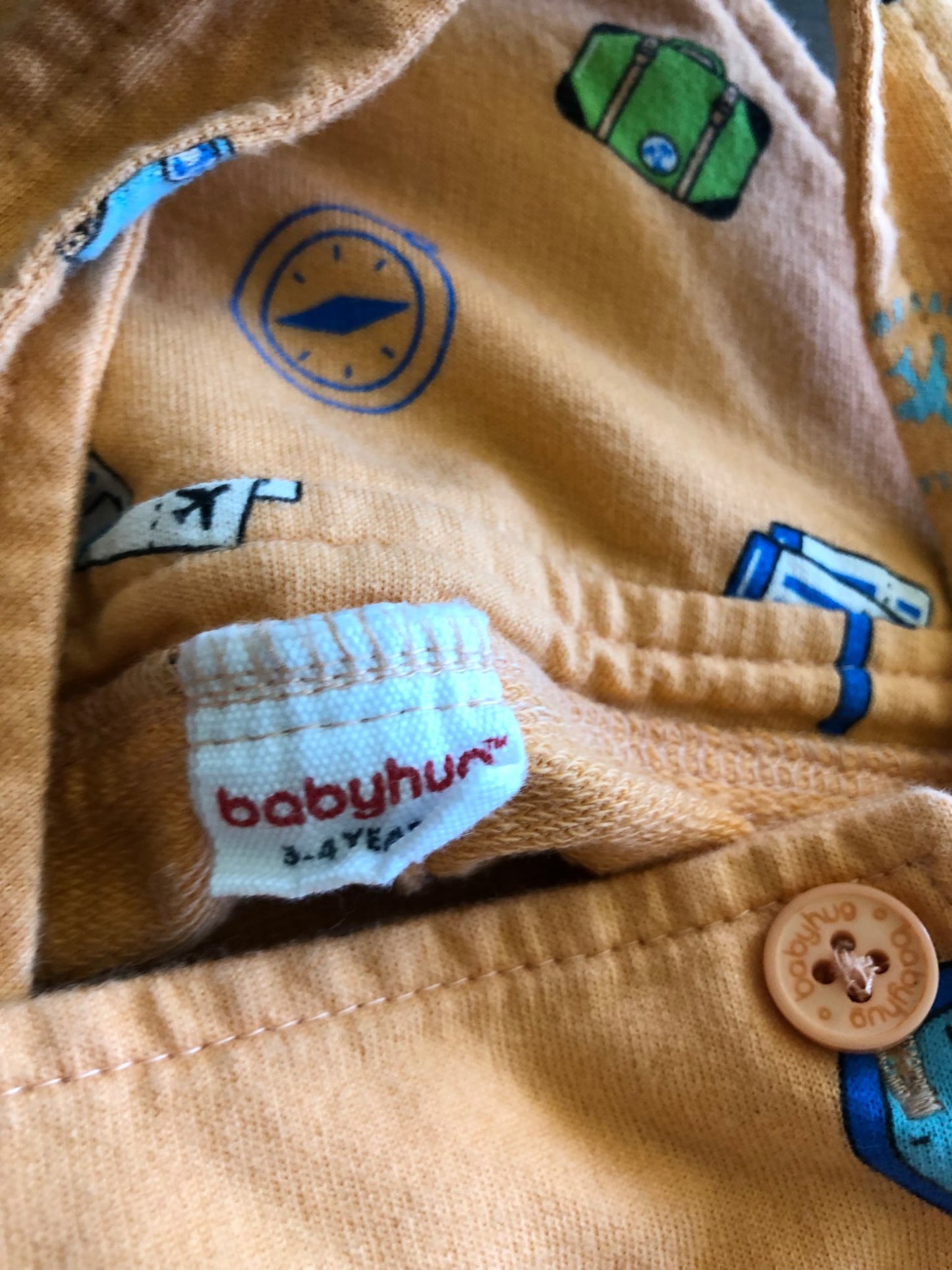Toddler Orange Shorts Overalls, 4T, Kids 4/4T