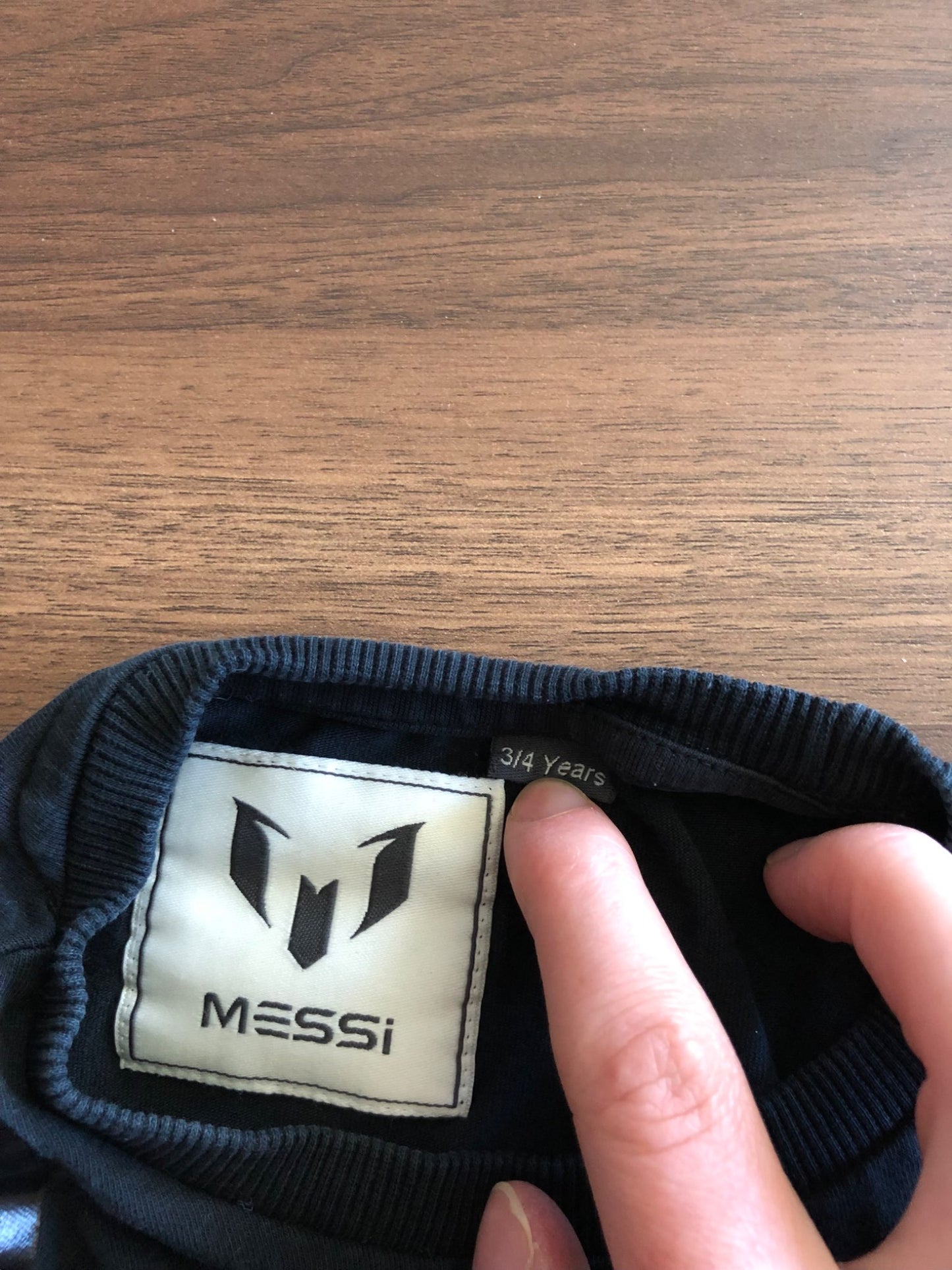 Messi Short Sleeve Black T-shirt, 4T, Kids 4/4T