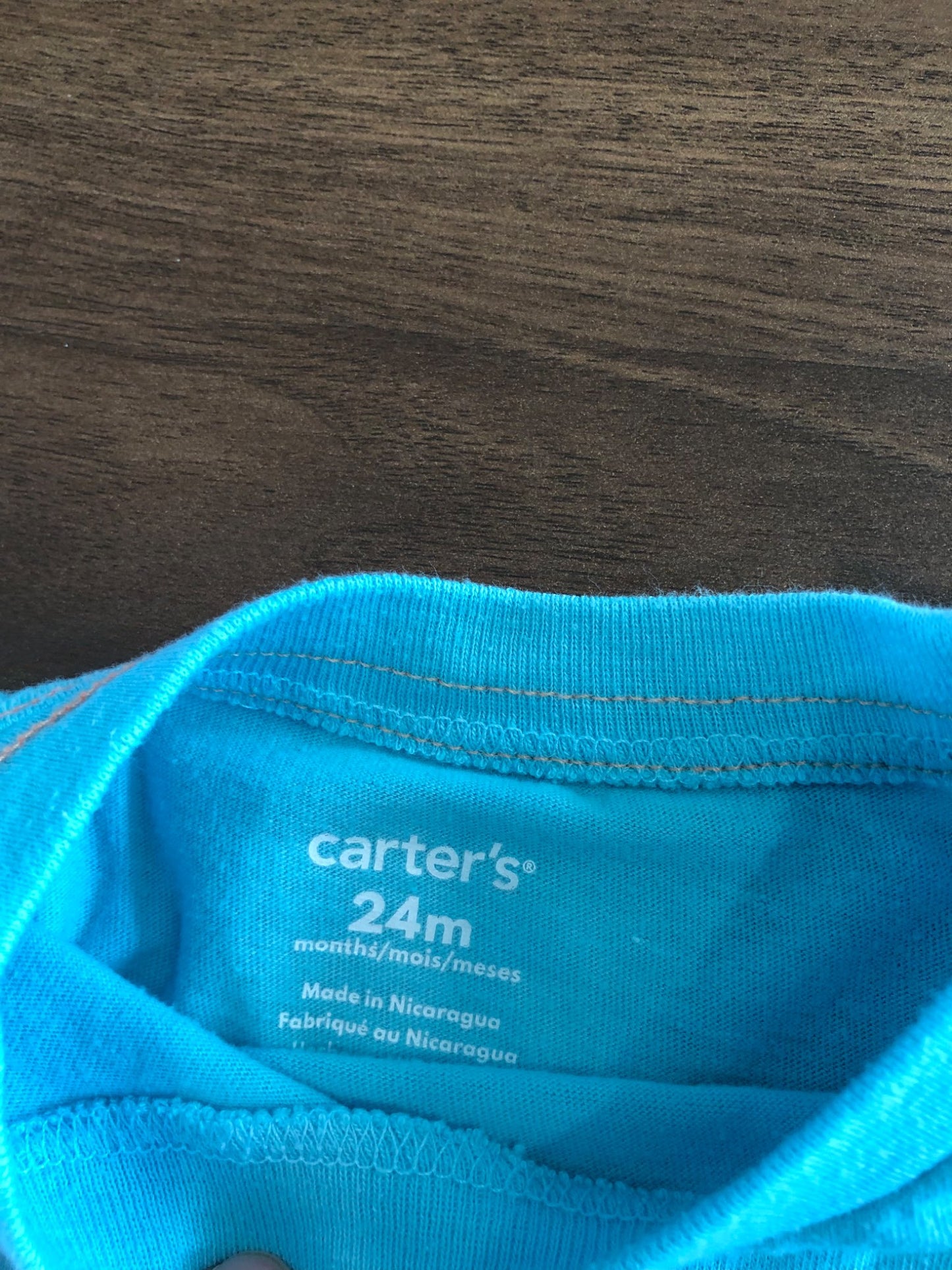Toddler Short Sleeve Bright Blue T-shirt, 24M, Kids 24 Month (18-24M)