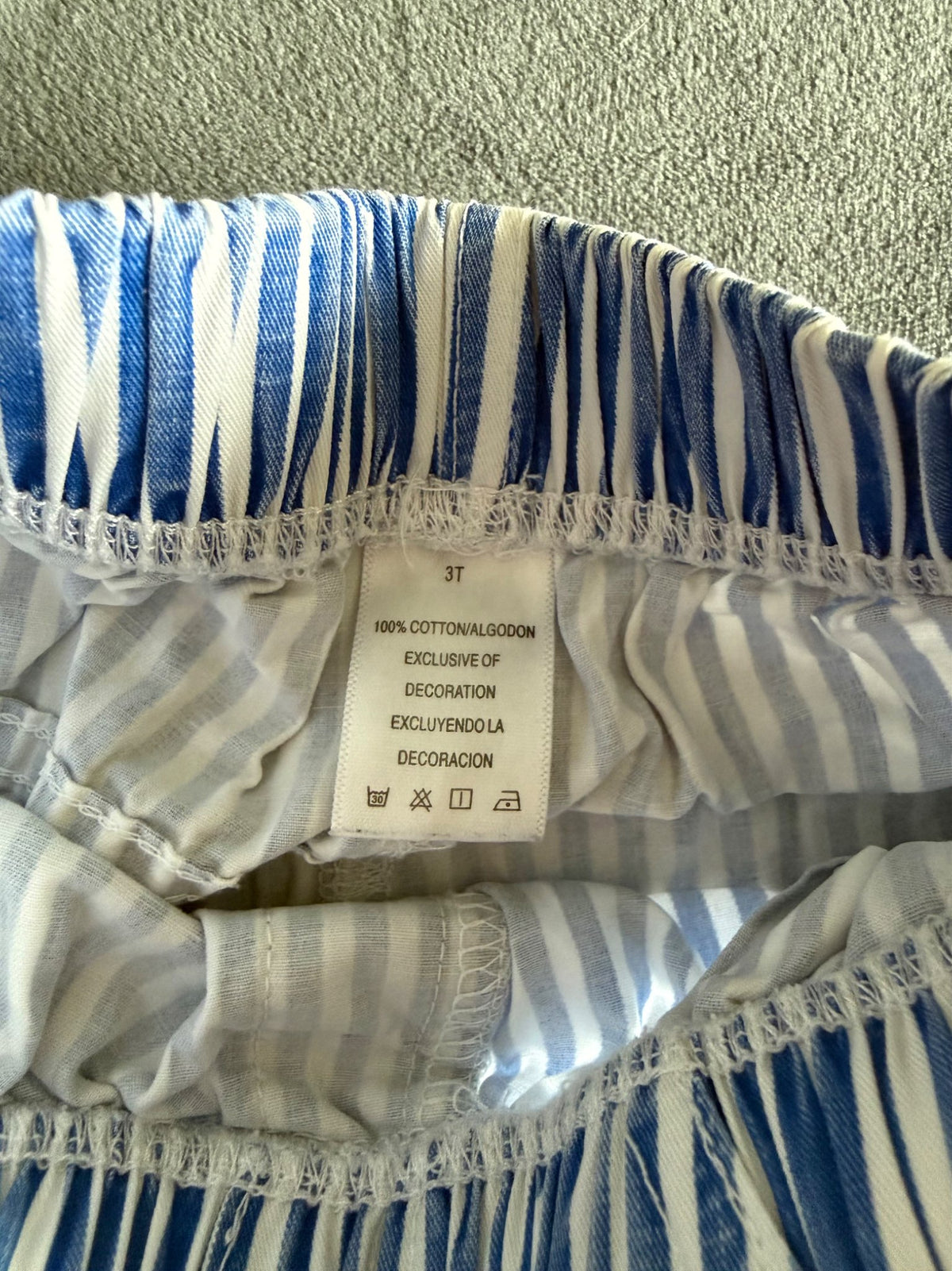 Toddler Boy Blue Striped Shorts, 3T, Kids 3T