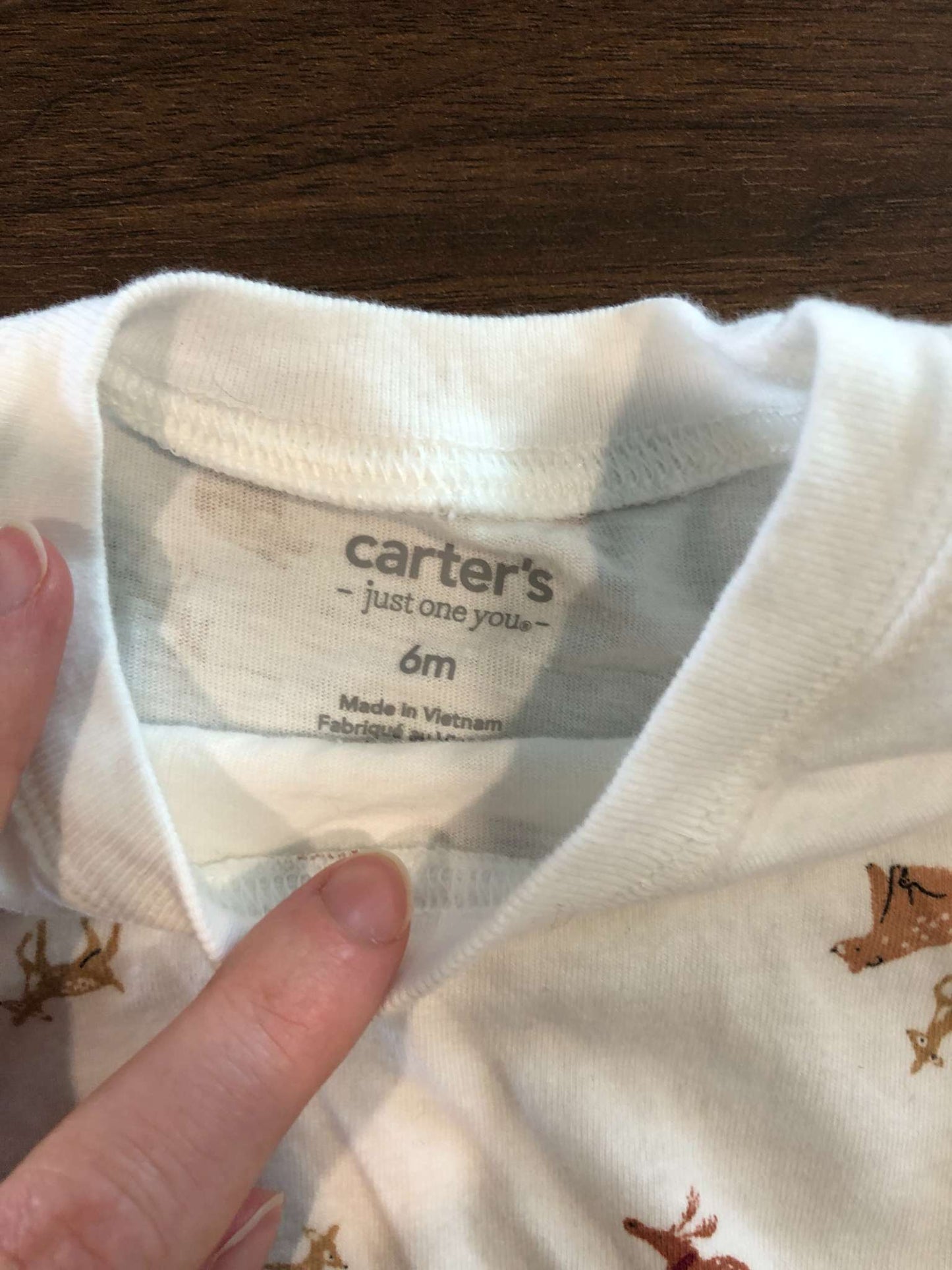 Carter's Moose Print Long Sleeve Shirt and Corduroy Overalls Outfit Set, 3-6M, Kids 6 Month (3-6M)