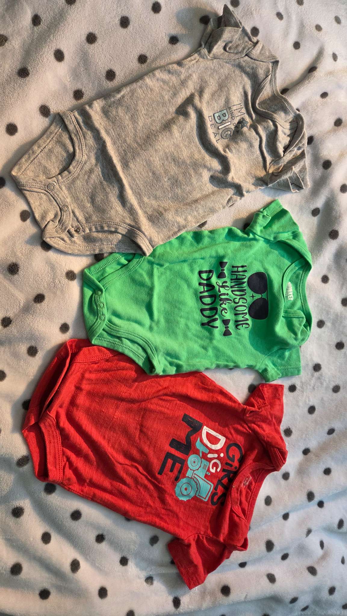 3 pcs bundle onsie, Kids 12 Month (9-12M)