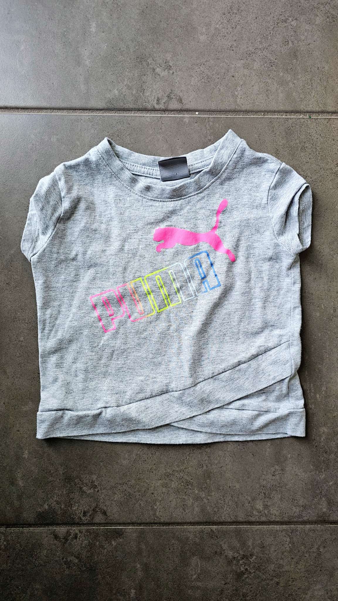 Puma Girls Grey Top – size 2, Kids 2T