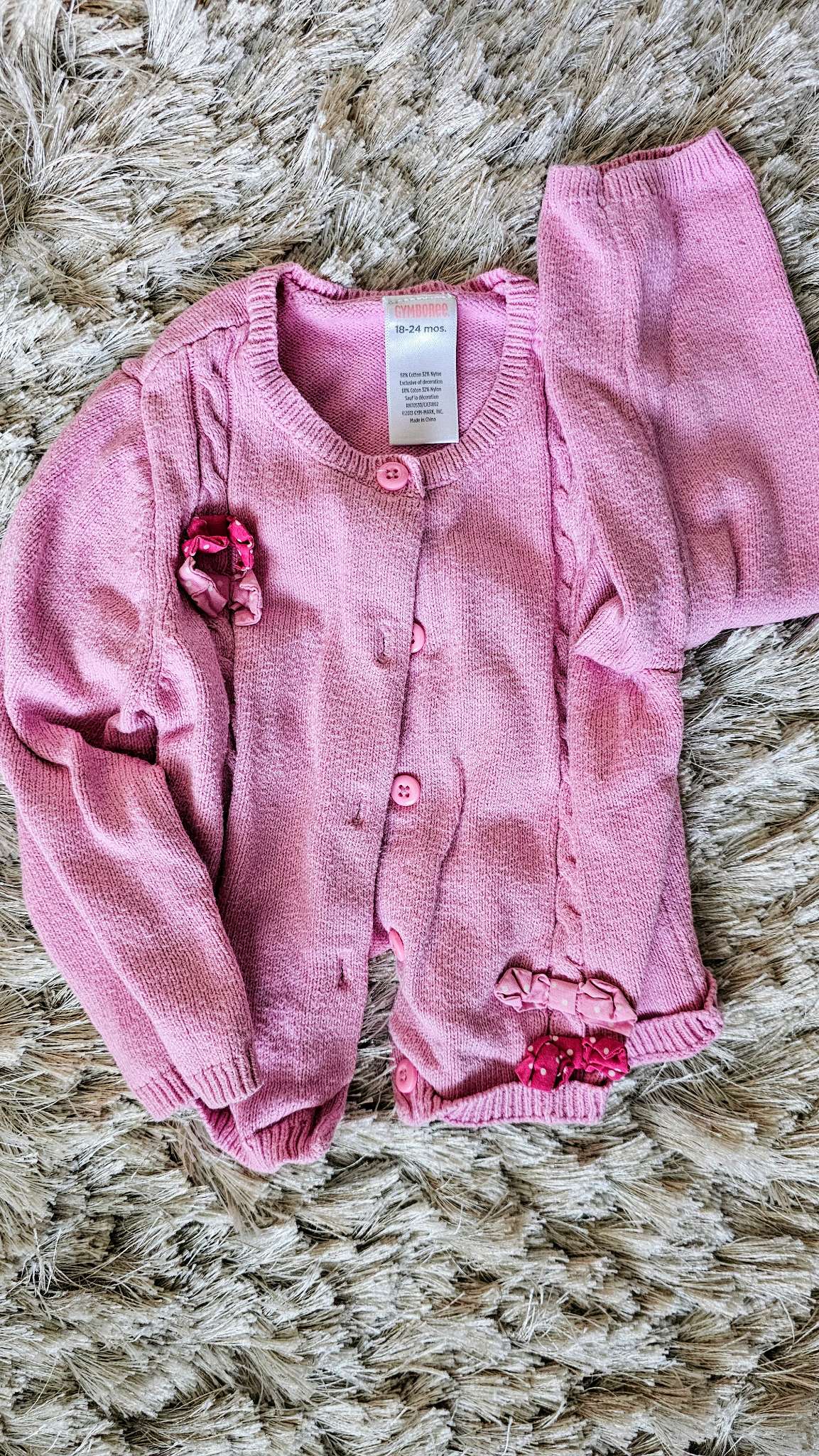Gymboree Girls Pink Cardigan – 18 months, Kids 18 Month (12-18M)