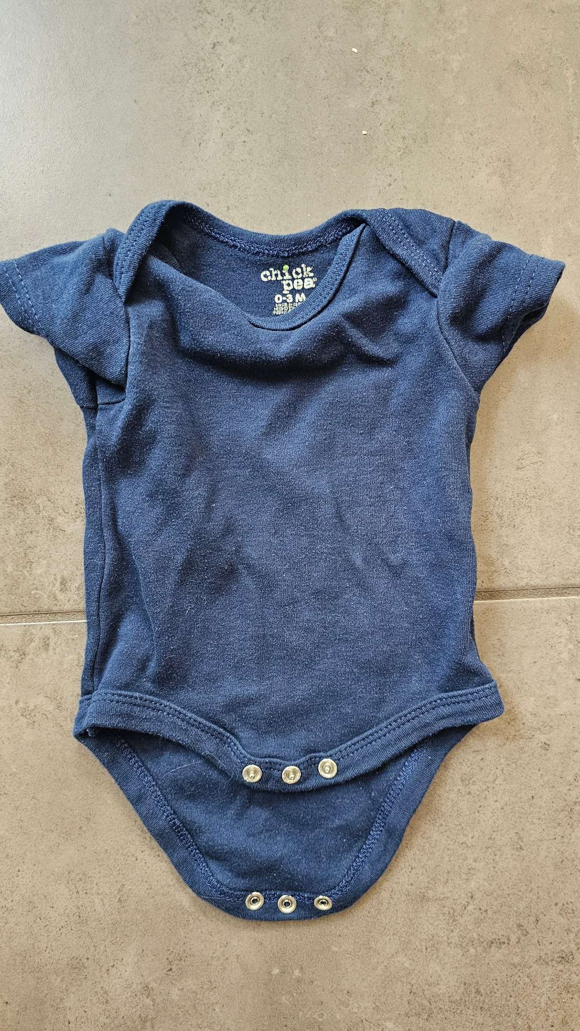 Chickpea Baby Blue Onesie – newborn , Kids Newborn