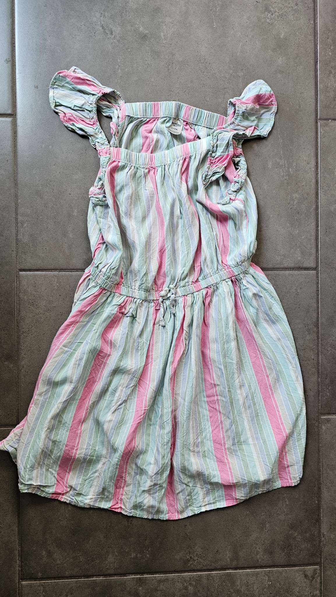 OshKosh Girls Pastel Striped Dress - size 7, Kids 7