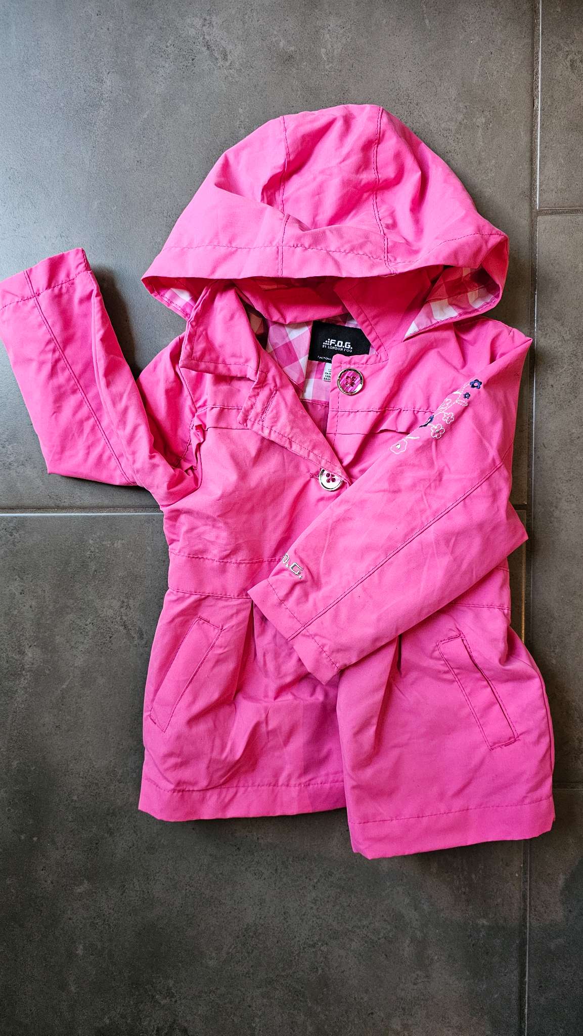 London Fog Pink Hooded Coat – (18 Months), Kids 18 Month (12-18M)