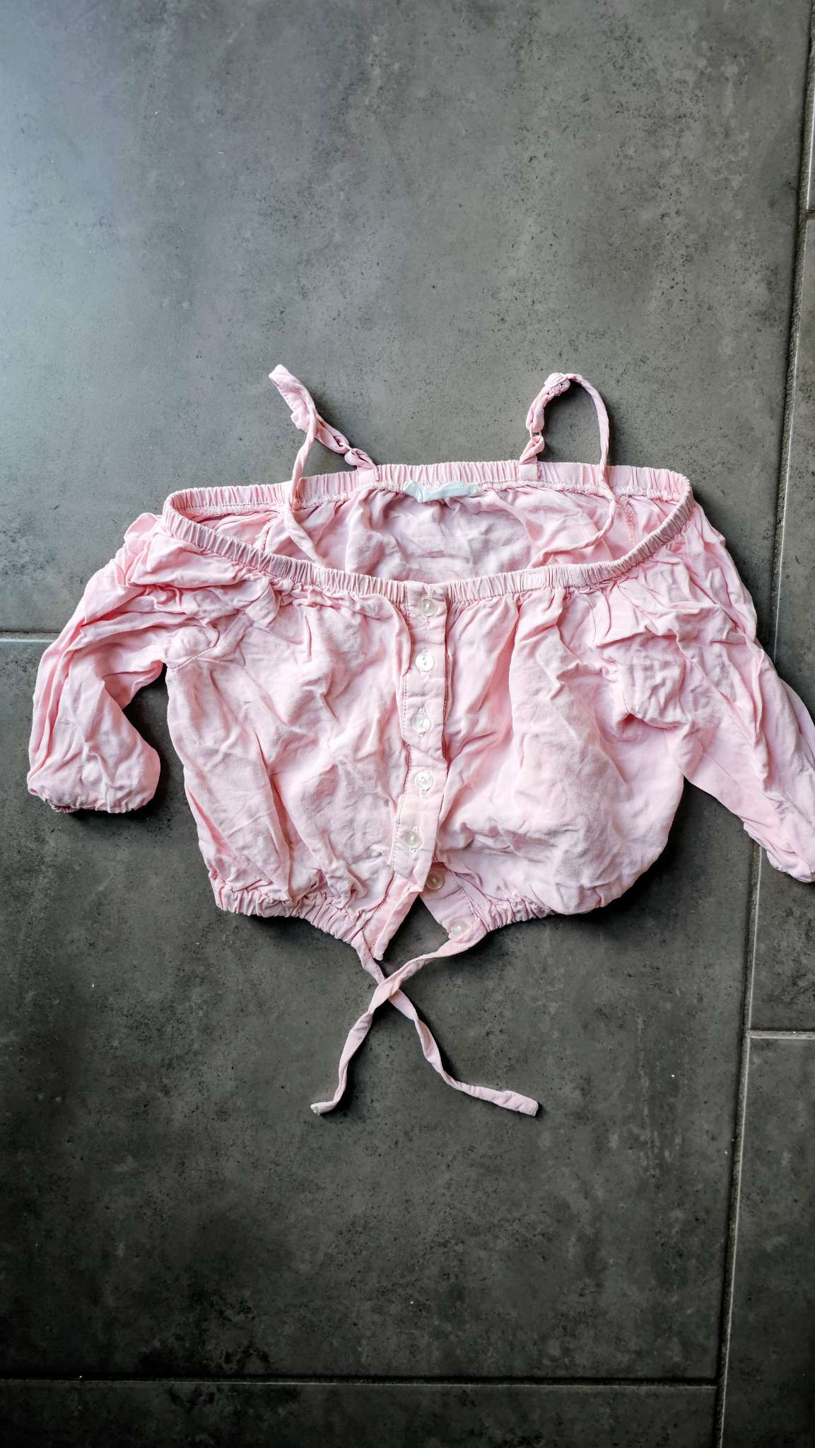 Urban Kids Light Pink Off-Shoulder Top – (Size 5), Kids 5/5T