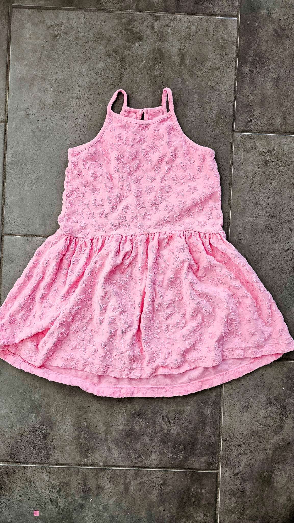 Gap Pink Star Textured Dress – (Size 6), Kids 6/6X