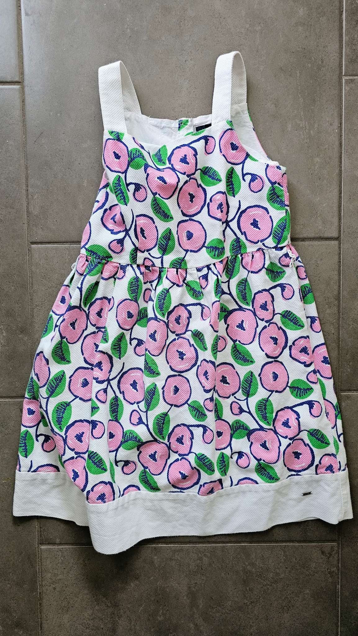Tommy Hilfiger Pink Floral Print Dress – (Size 7), Kids 7