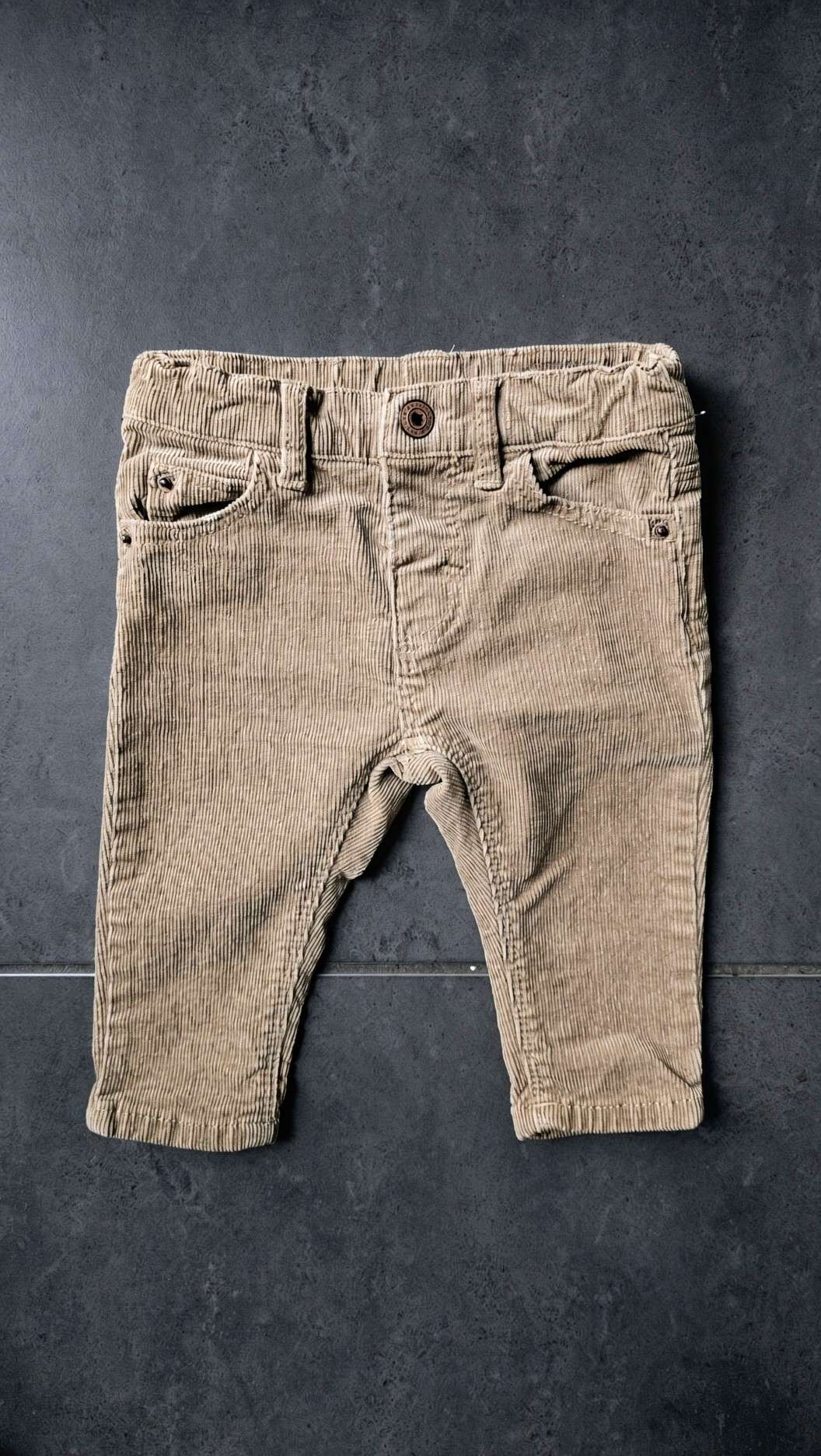 Zara Tan Corduroy Pants (3–6 Months), Kids 3 Month (0-3M)