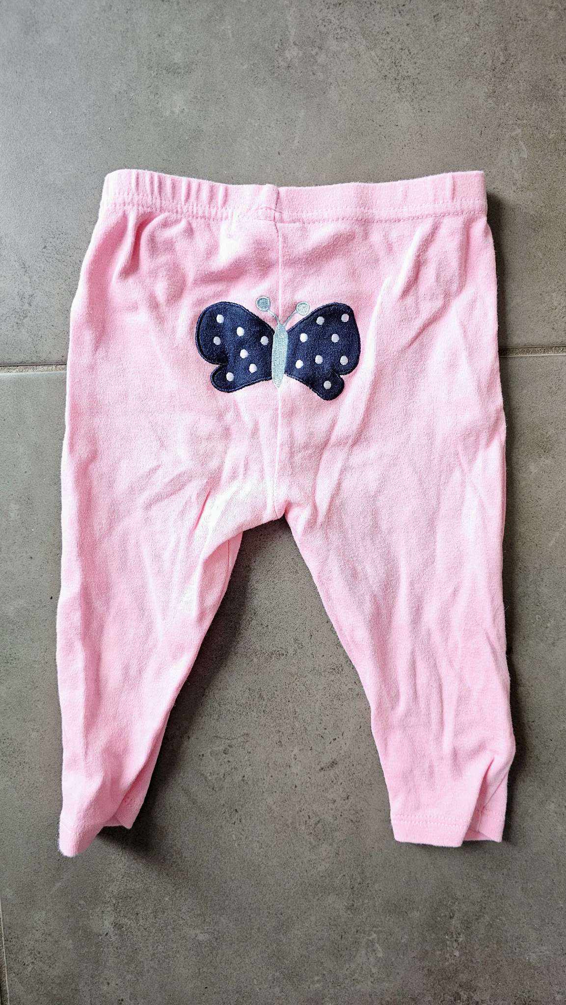 Rene Rofe Pink Butterfly Pants 100% Cotton (12 Months), Kids 12 Month (9-12M)