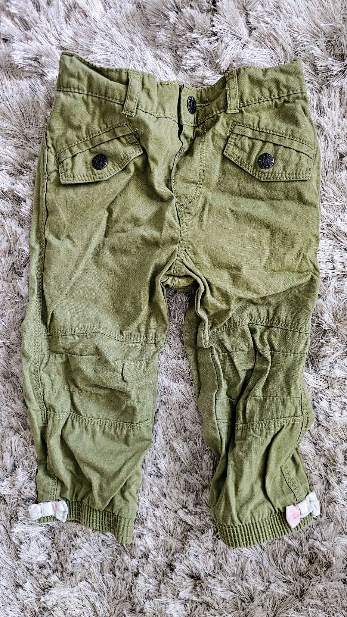 Joe Fresh Olive Cargo Pants 100% Cotton (18 Months), Kids 18 Month (12-18M)