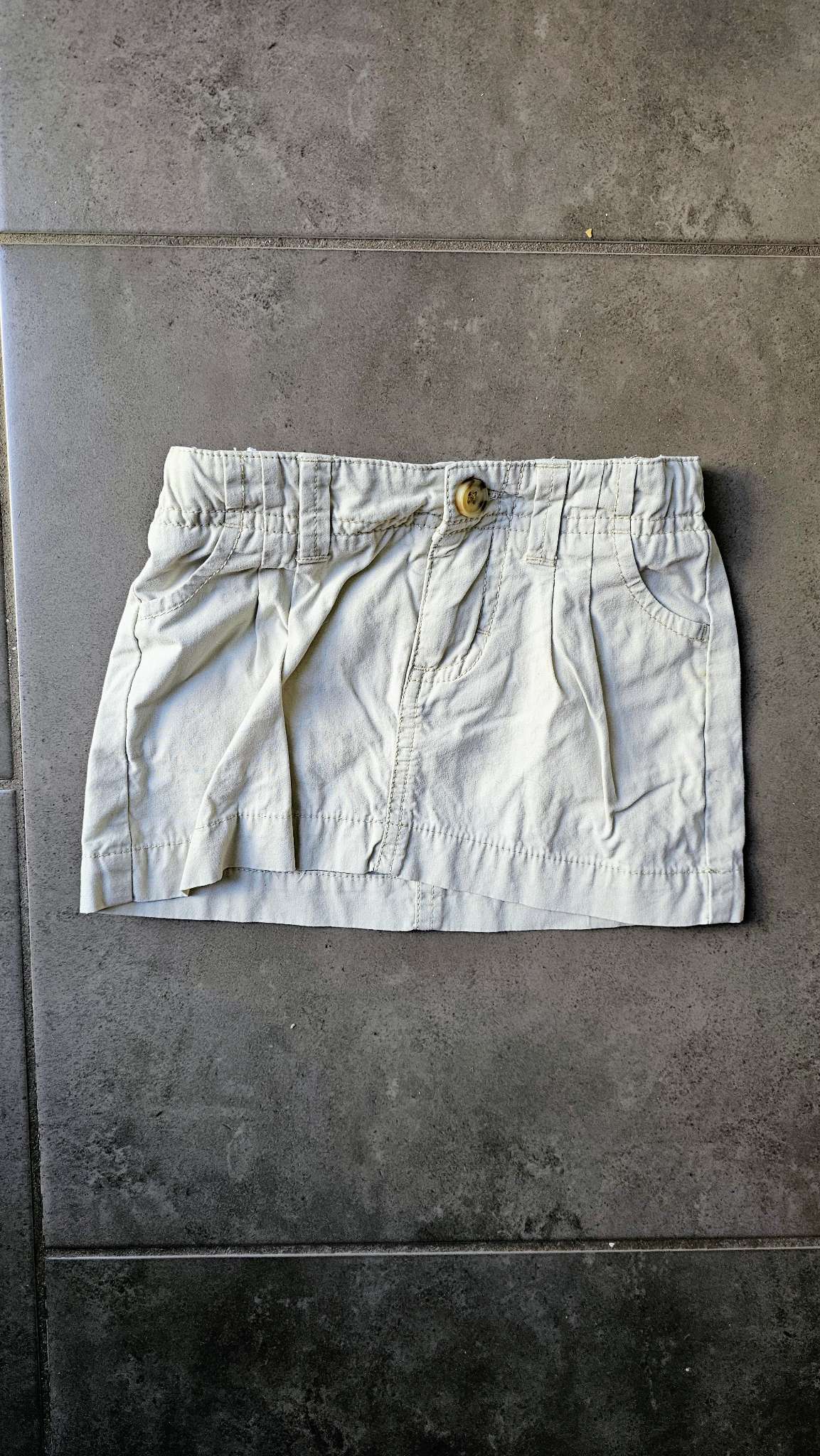 OshKosh Khaki Button Skirt 100% Cotton (18 Months), Kids 18 Month (12-18M)