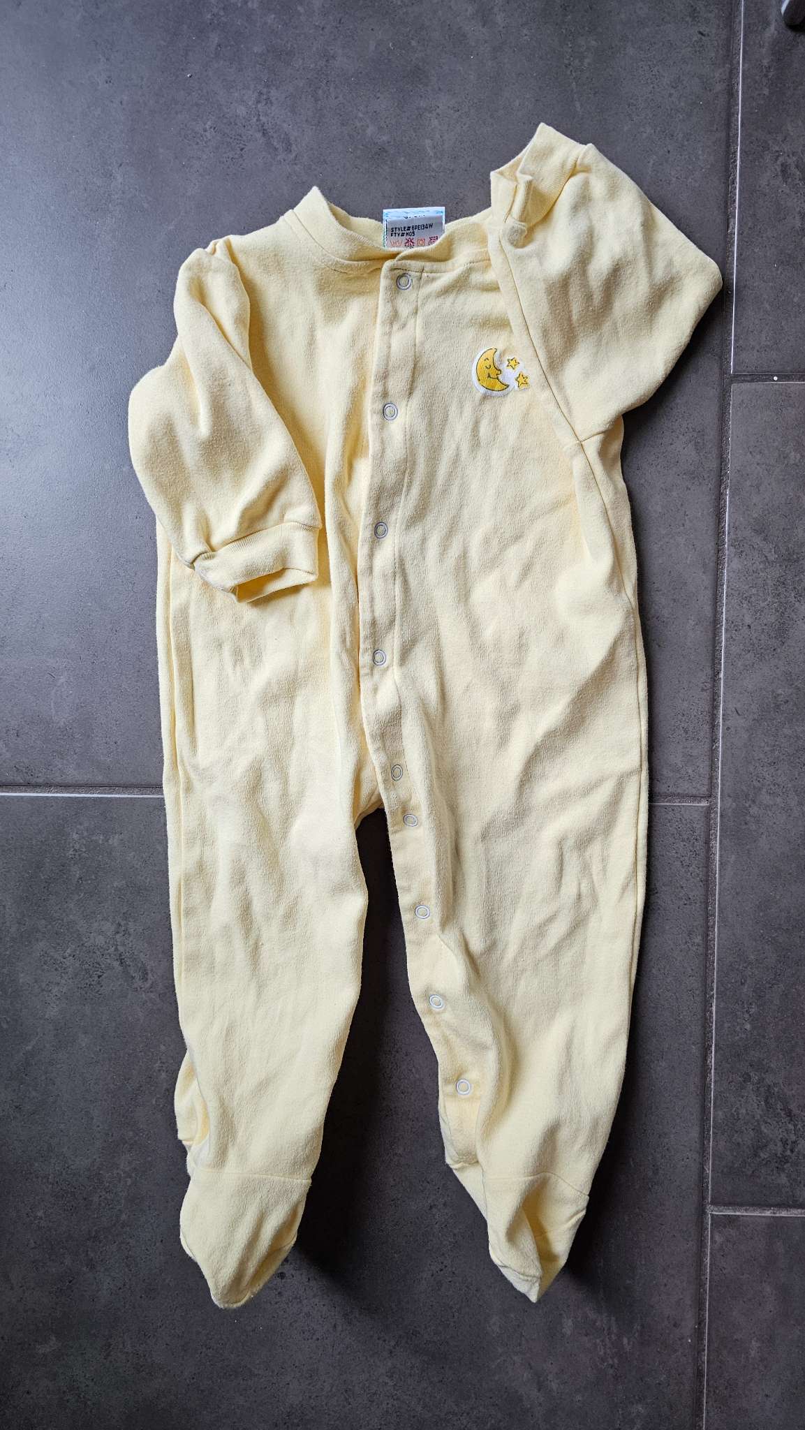 Sesame Street Yellow Moon Sleeper 100% Cotton (6–9 Months), Kids 6 Month (3-6M)