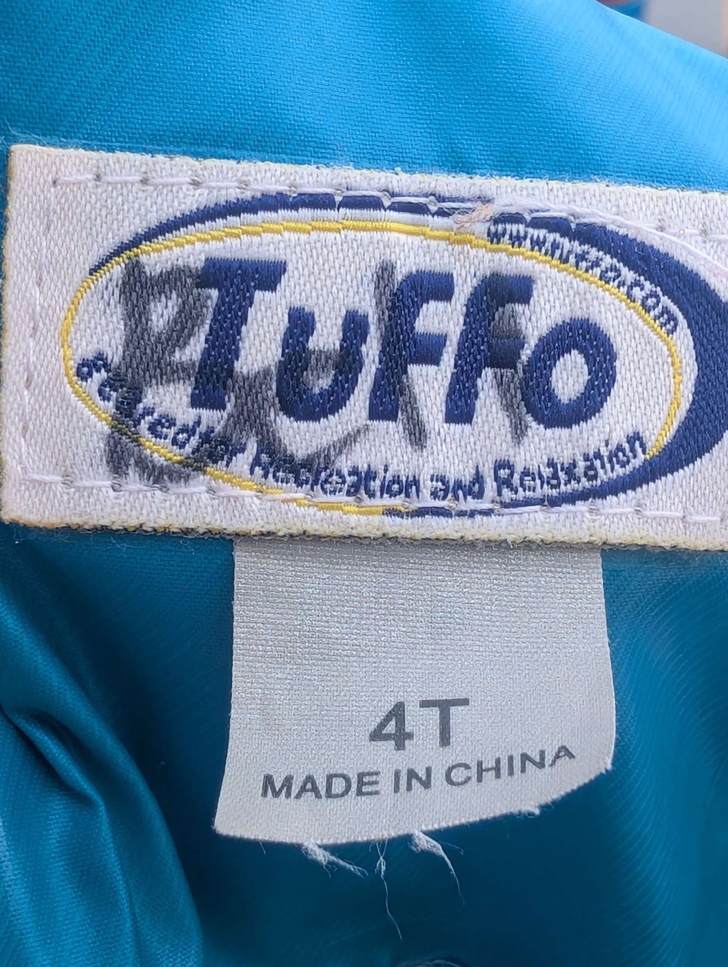 Tuffo rain suit 4T, Kids 4/4T