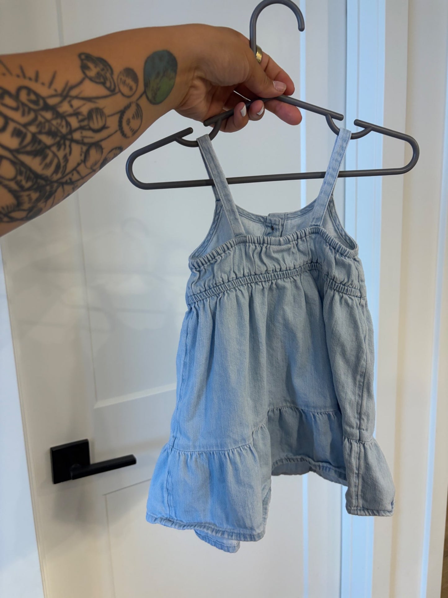 Old Navy “denim” dress, 12-18M , Kids 18 Month (12-18M)