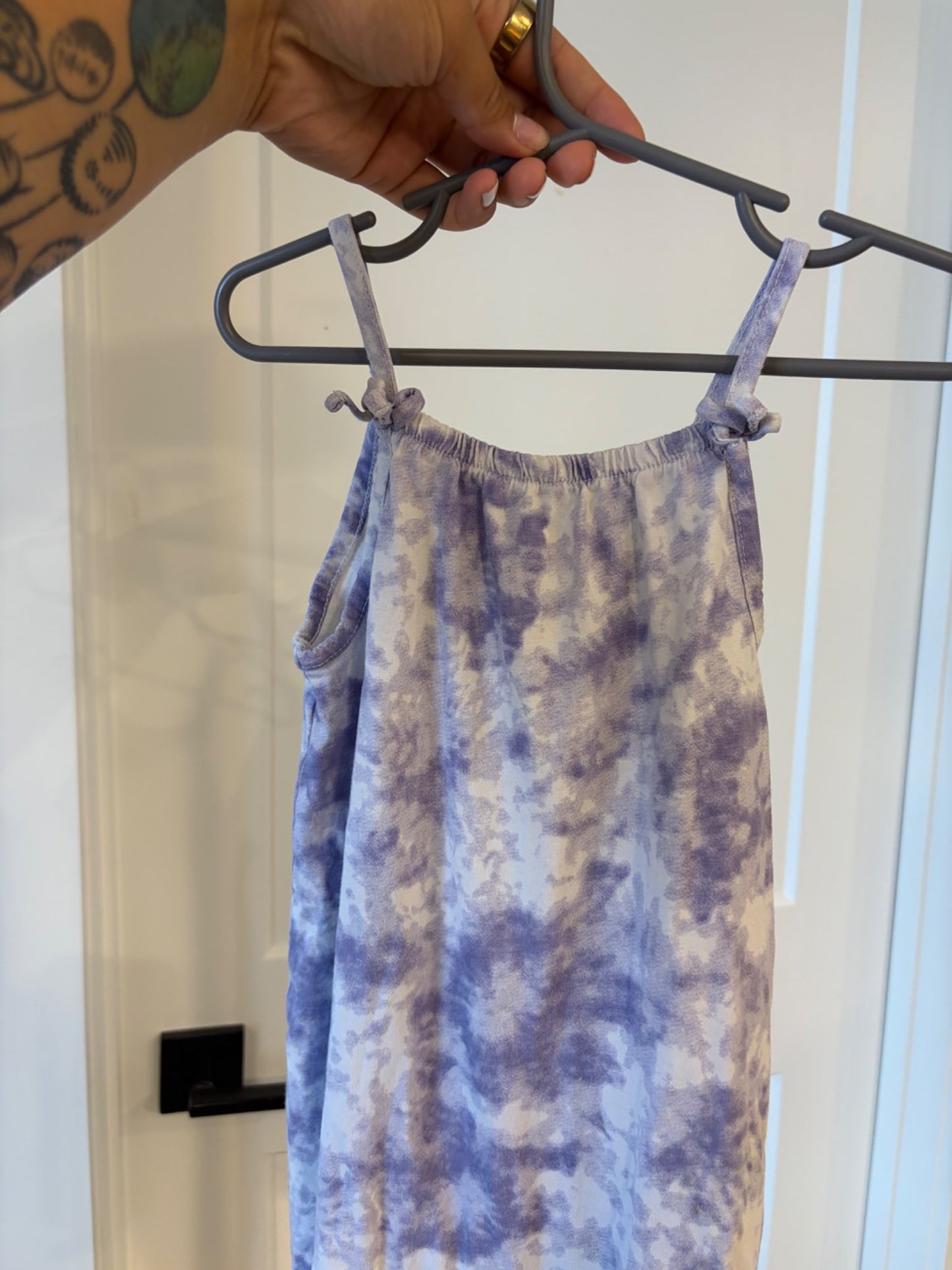purple tie-dye romper, 12-18M , Kids 18 Month (12-18M)