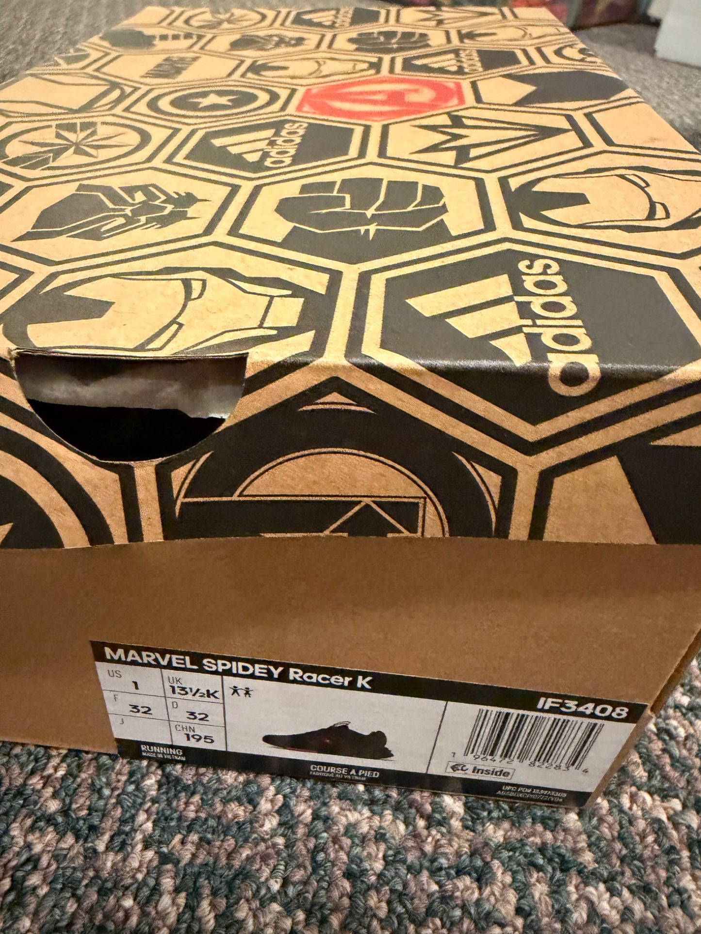 Brand New Adidas Spider Sneakers, Shoes 1 (Kids:4-8yr)