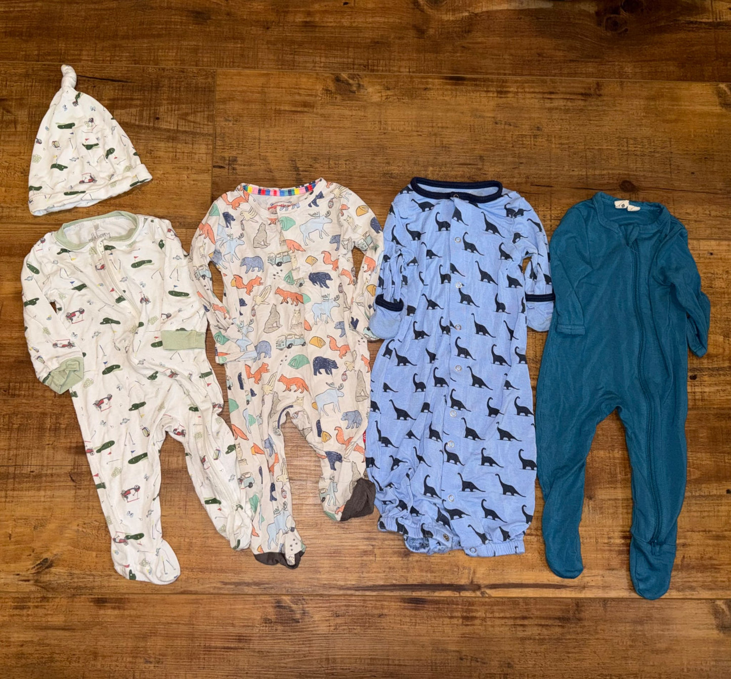 0-3M Bamboo Sleeper Bundle, Kids 3 Month (0-3M)
