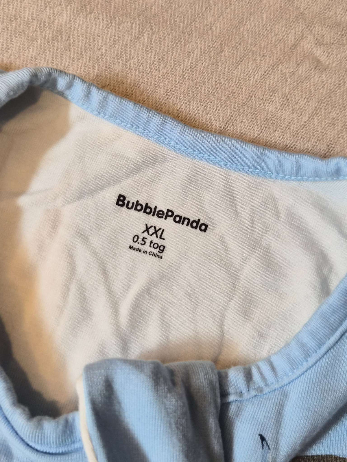 2t-3t XXL BubblePanda Bamboo Sleep Sack 0.5 Tog, 2T, 3T & 4T+