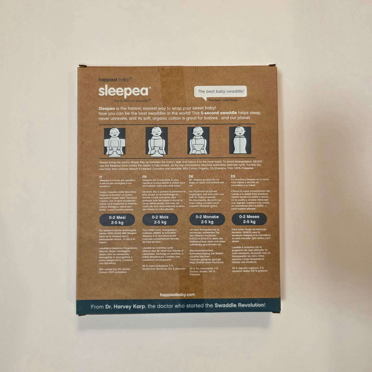 Small Happiest Baby Sleepea swaddle, 0-3 Months (Newborn)