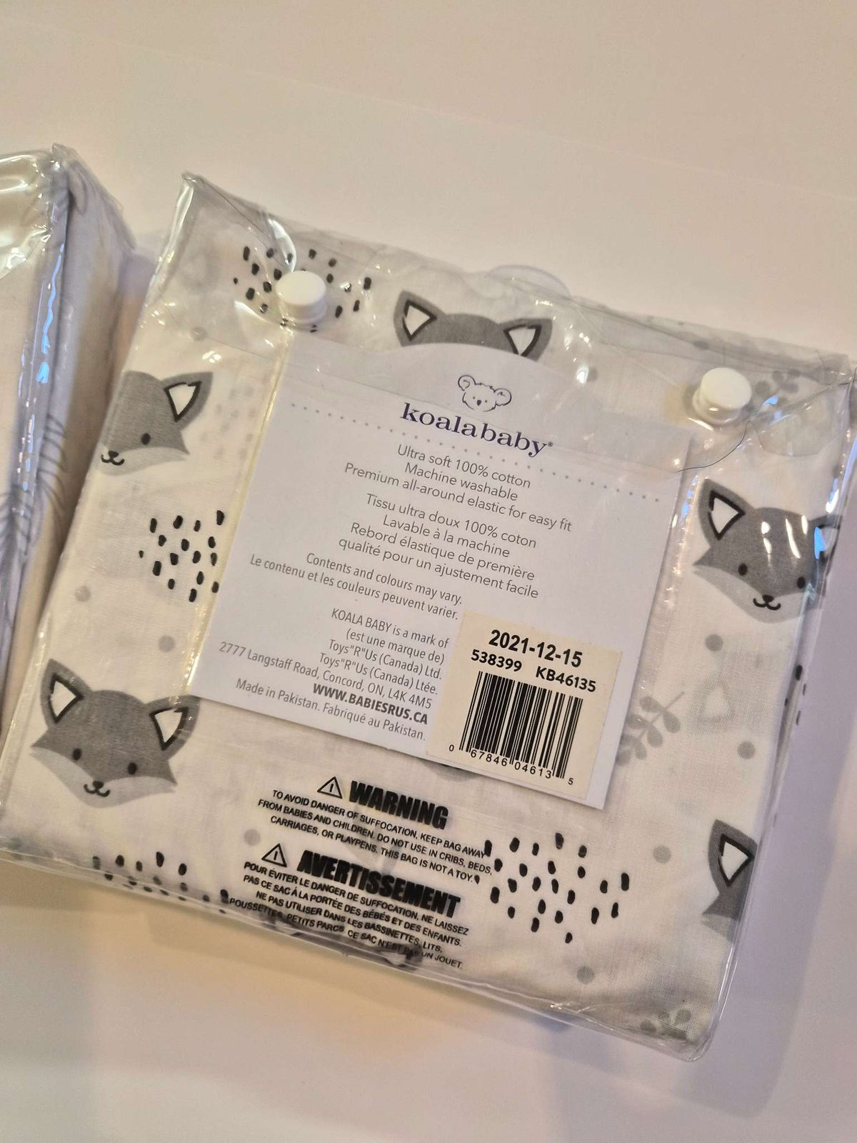 Set of 2 Neutral Crib Sheets