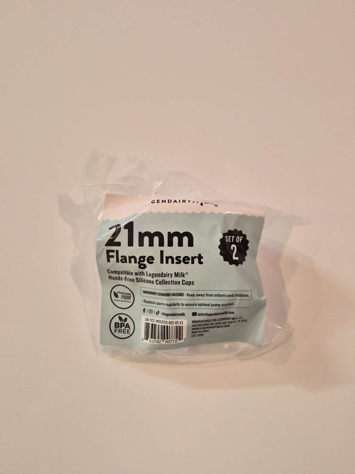21mm Legendairy Milk Pump Flange Insert