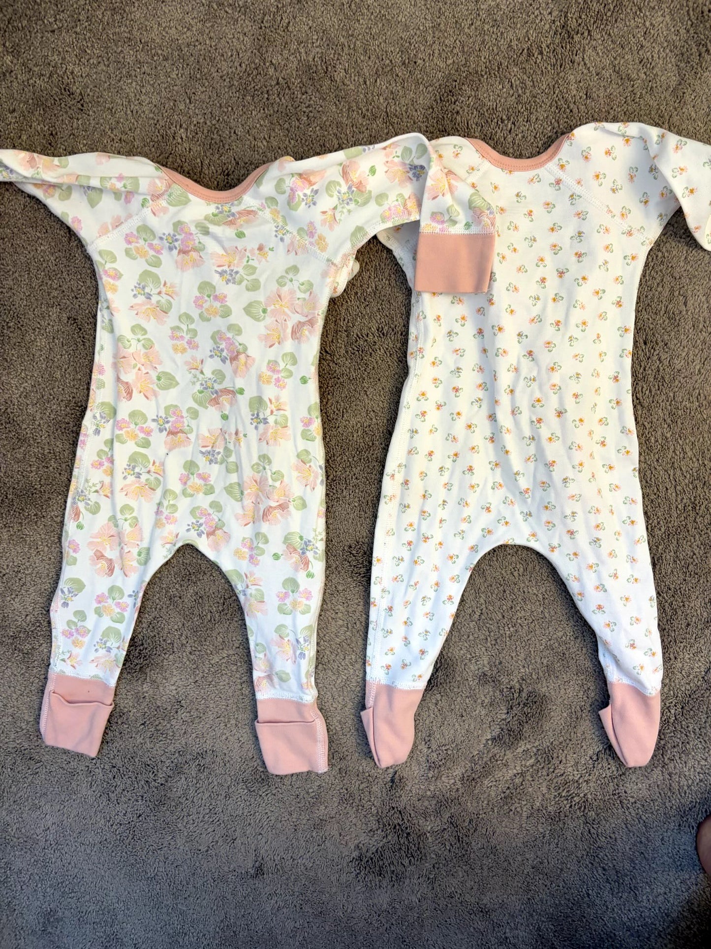 Sapling sleepers with fold over footie and double zipper (3-6 m), Kids 6 Month (3-6M)