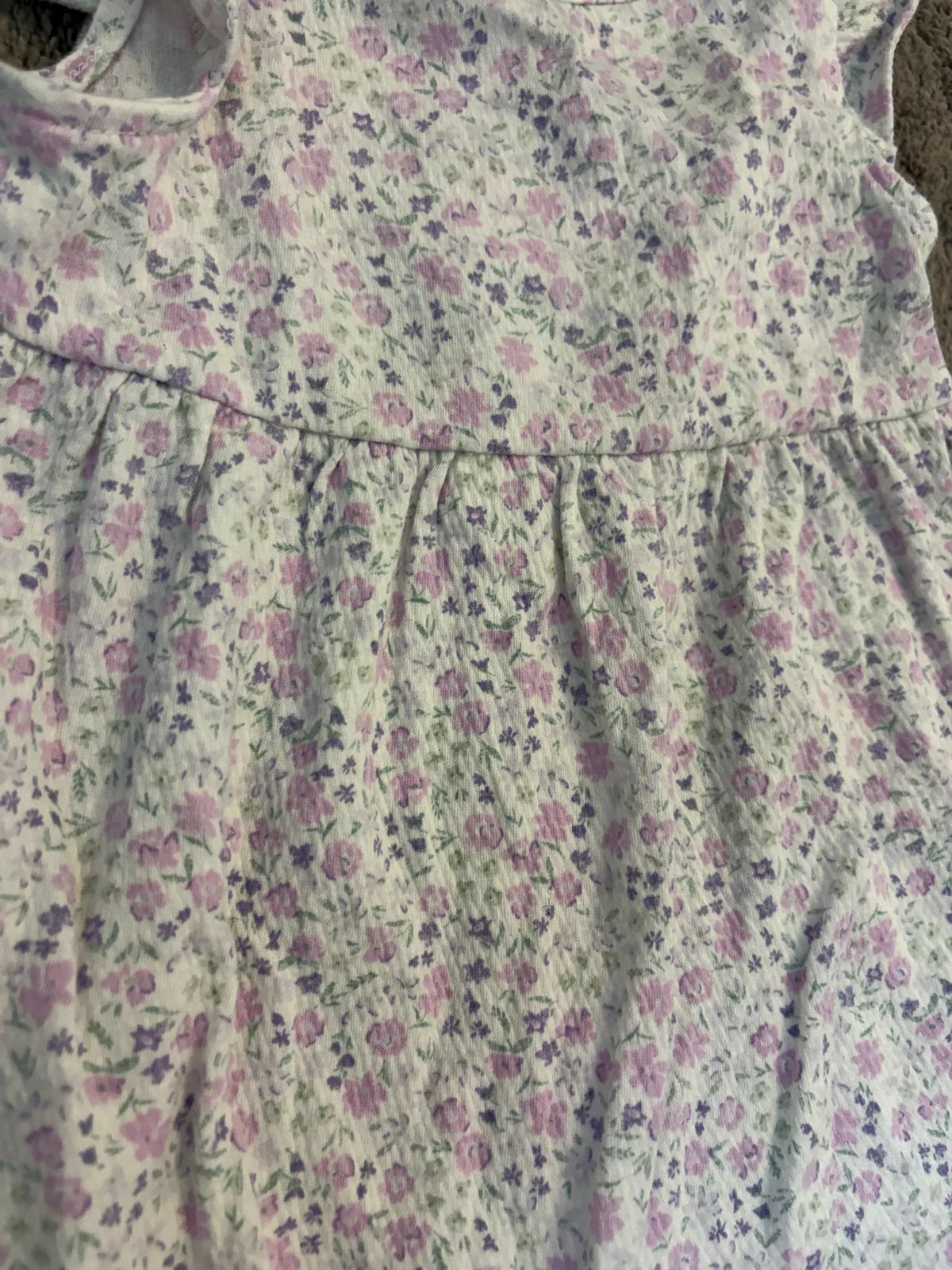 Carter's Clothing Bundle - 4 piece Lavender floral for baby girl (0-3 months), Kids 3 Month (0-3M)