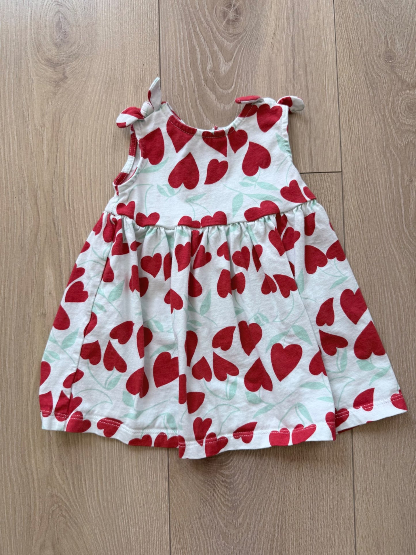 Baby Girl Heart Dress, Kids 6 Month (3-6M)