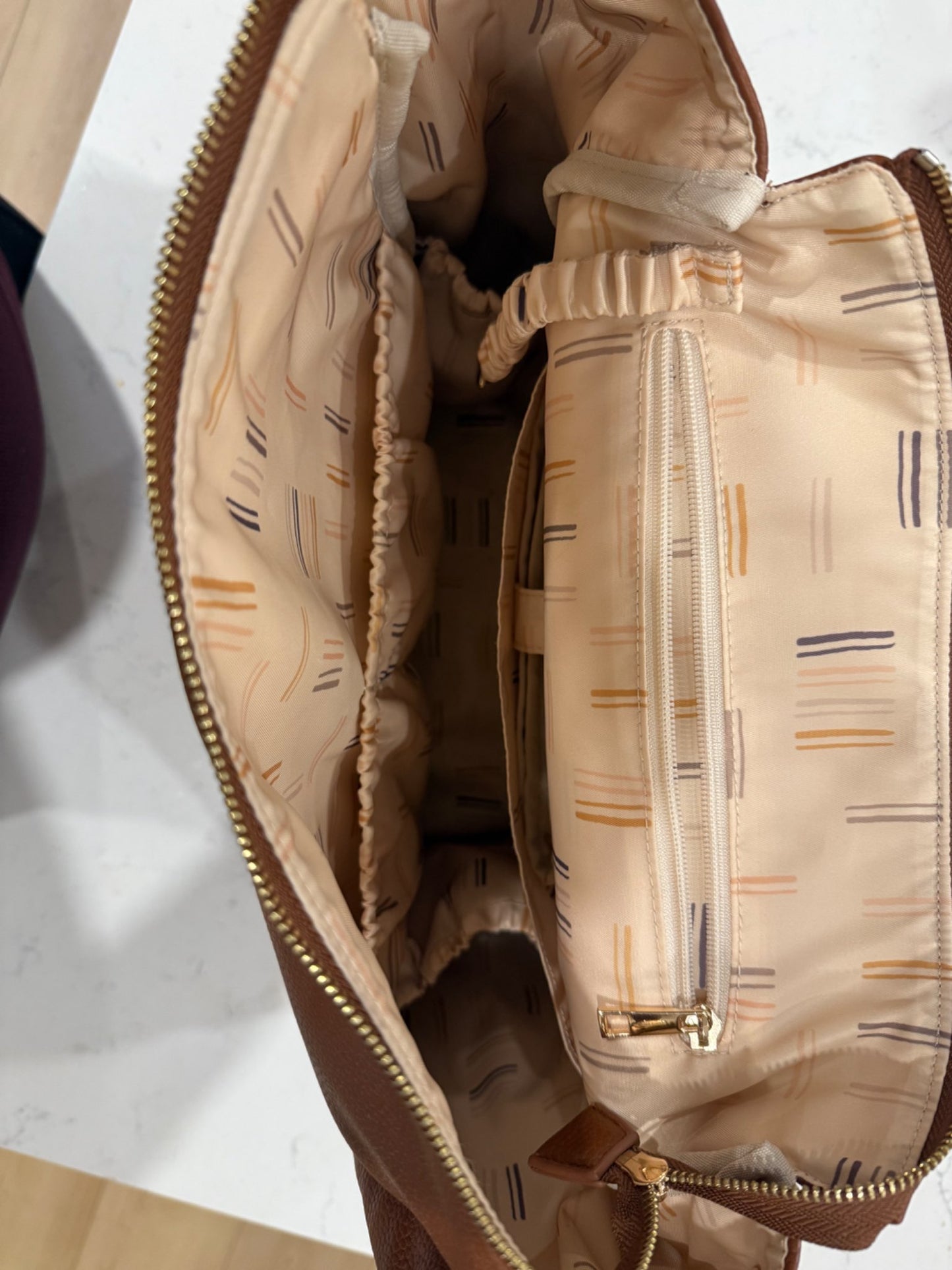 Gray Haus Diaper Bag Caramel MSRP $189