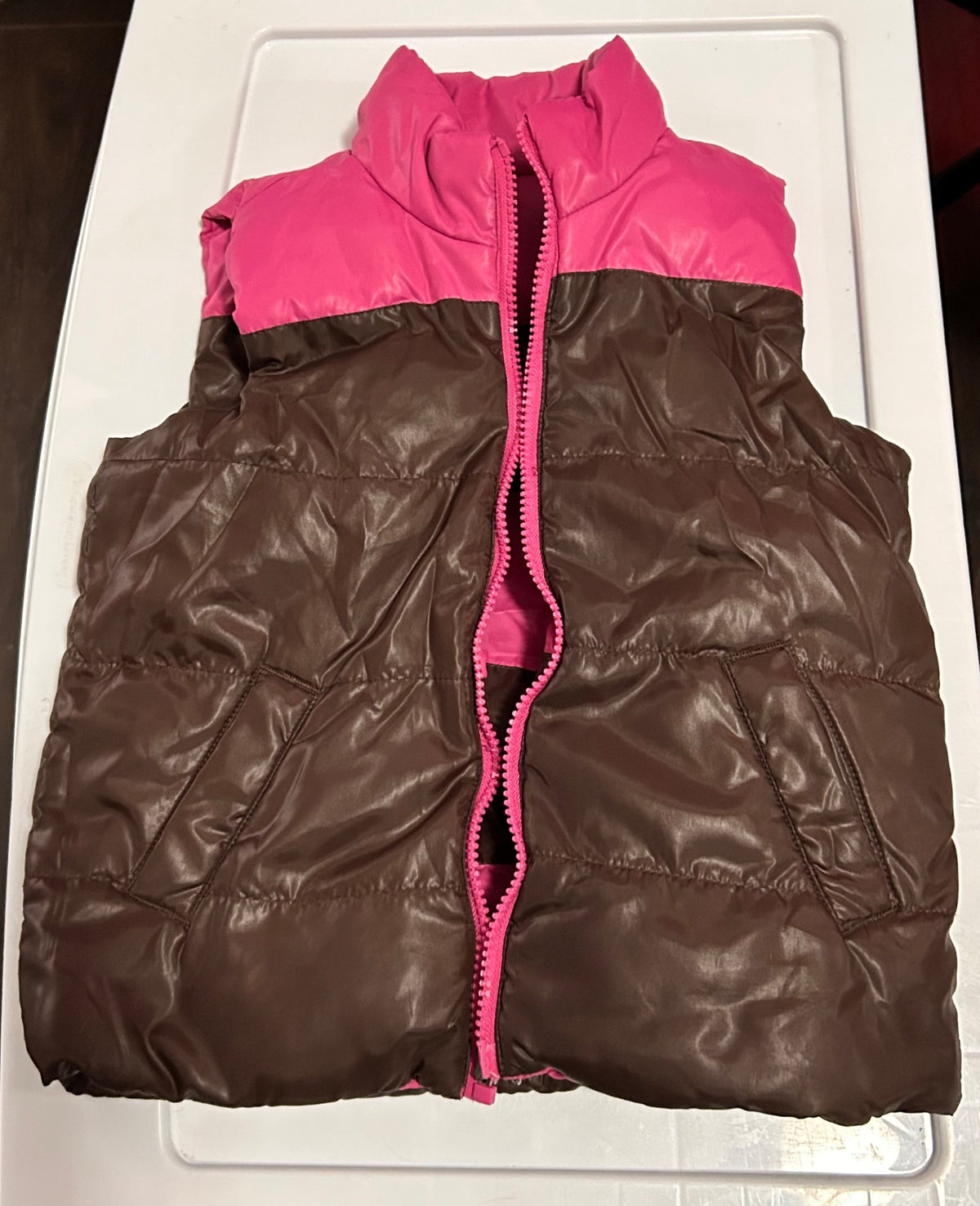 Reversible puffy vest, Kids 4/4T