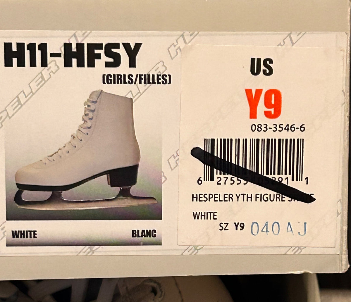White skates Y9, Shoes 9 (Toddler:2-4yr)