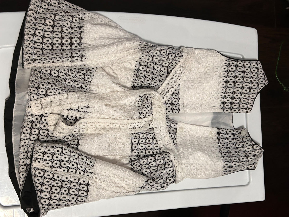 White and Black dress, Kids 3T