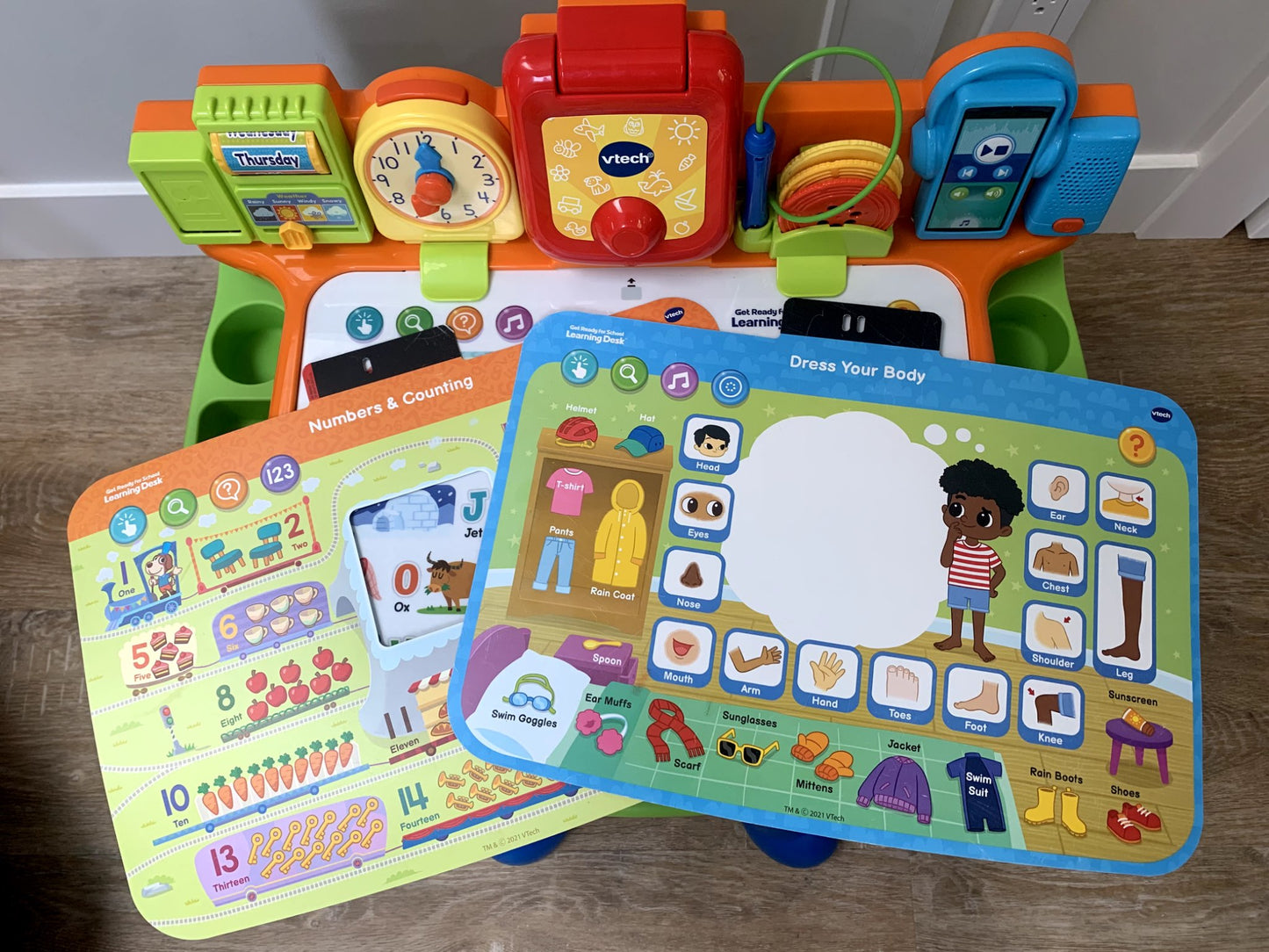 VTech Get Ready for School Learning Desk With Stool - Walmart Exclusive - English Version, 2-5 Years