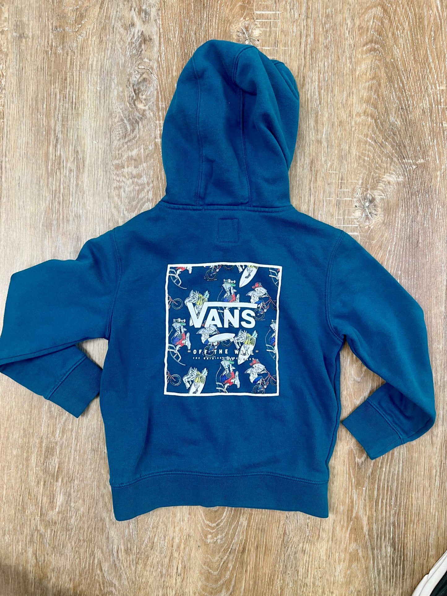Teal Blue Vans Hoodie - 3T, Kids 3T