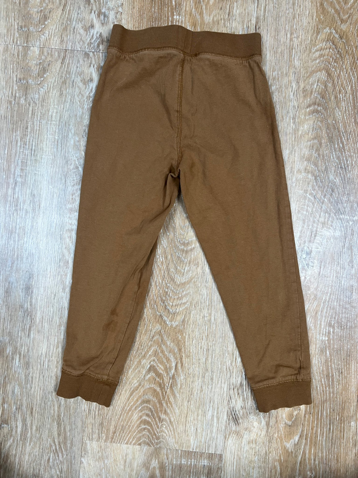 Teal, Orange and Cognac Plaid Shirt with Cognac pants - size 5, Kids 5/5T