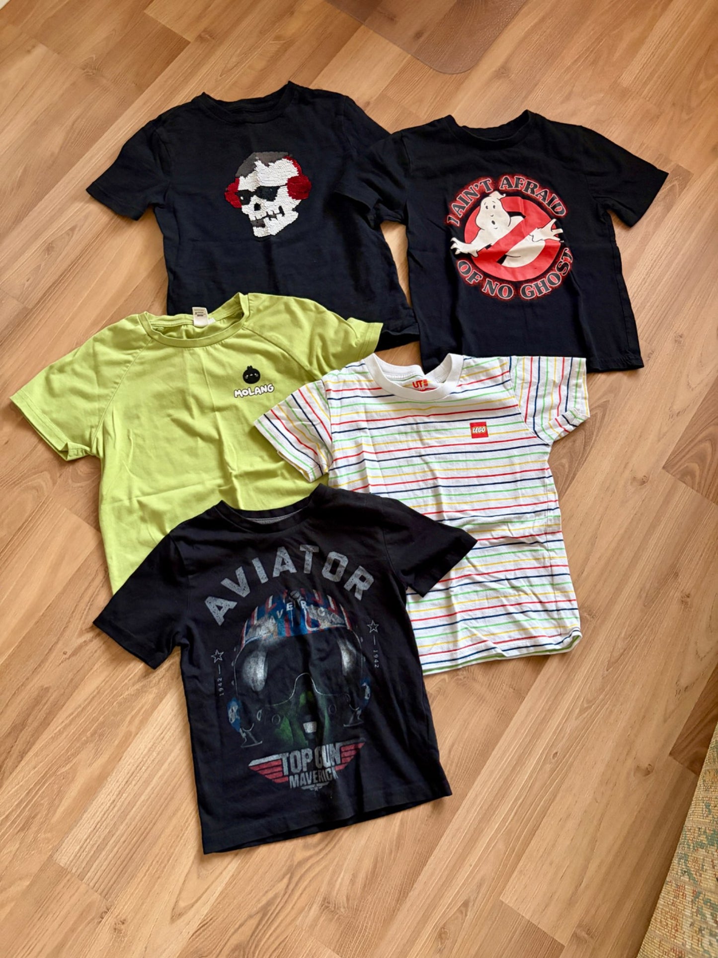 (5) tshirt various brands bundle size XS / 5-6, Kids 5/5T