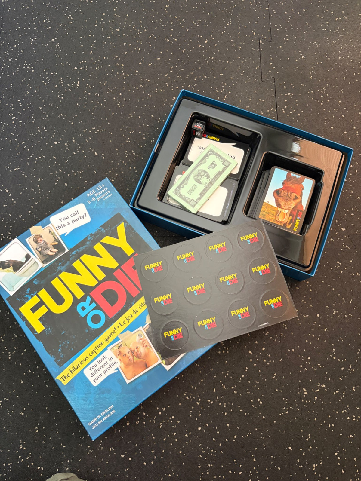 Funny or Die game, opened but never played