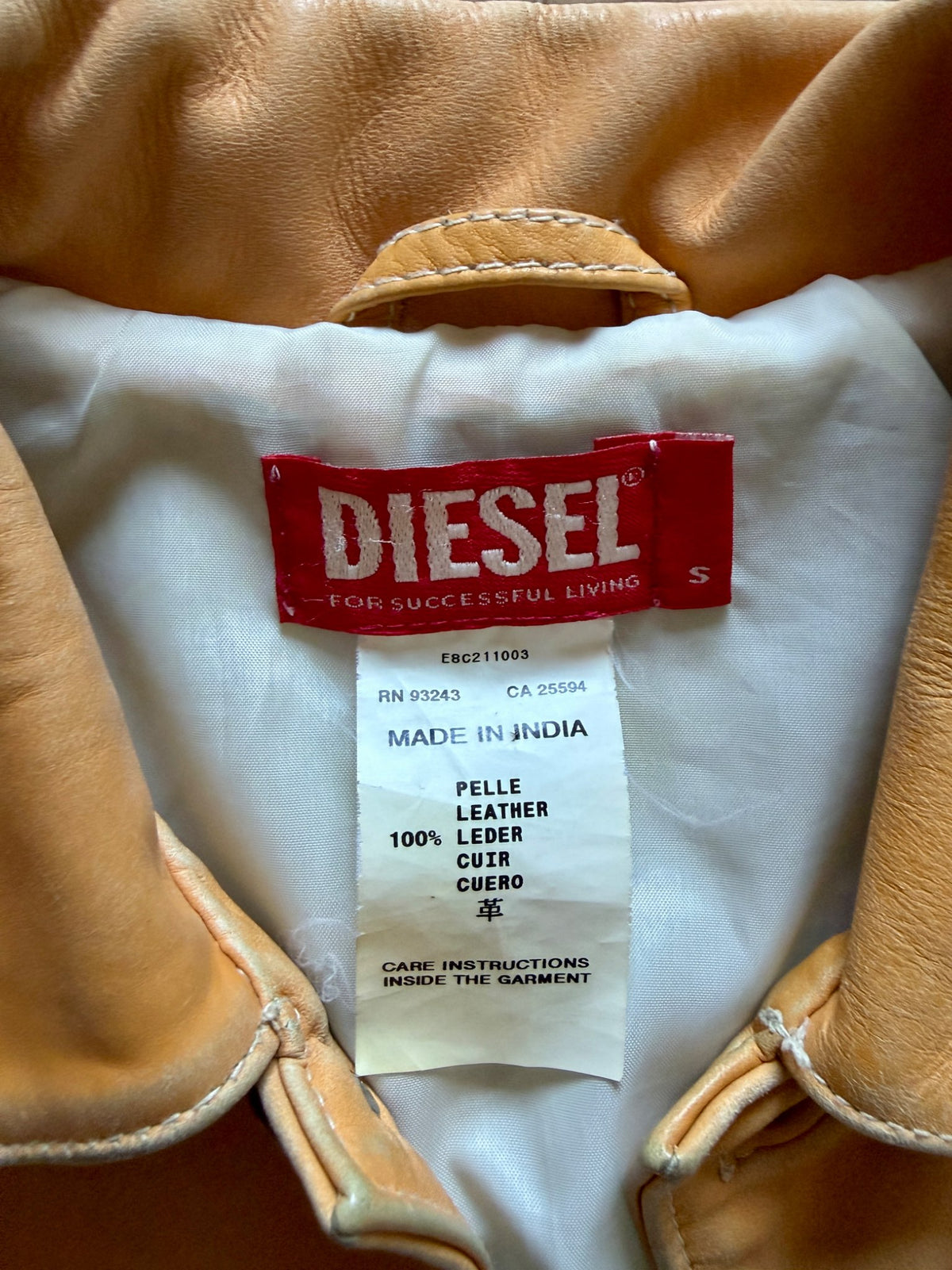 vintage Diesel leather jacket, Kids 7