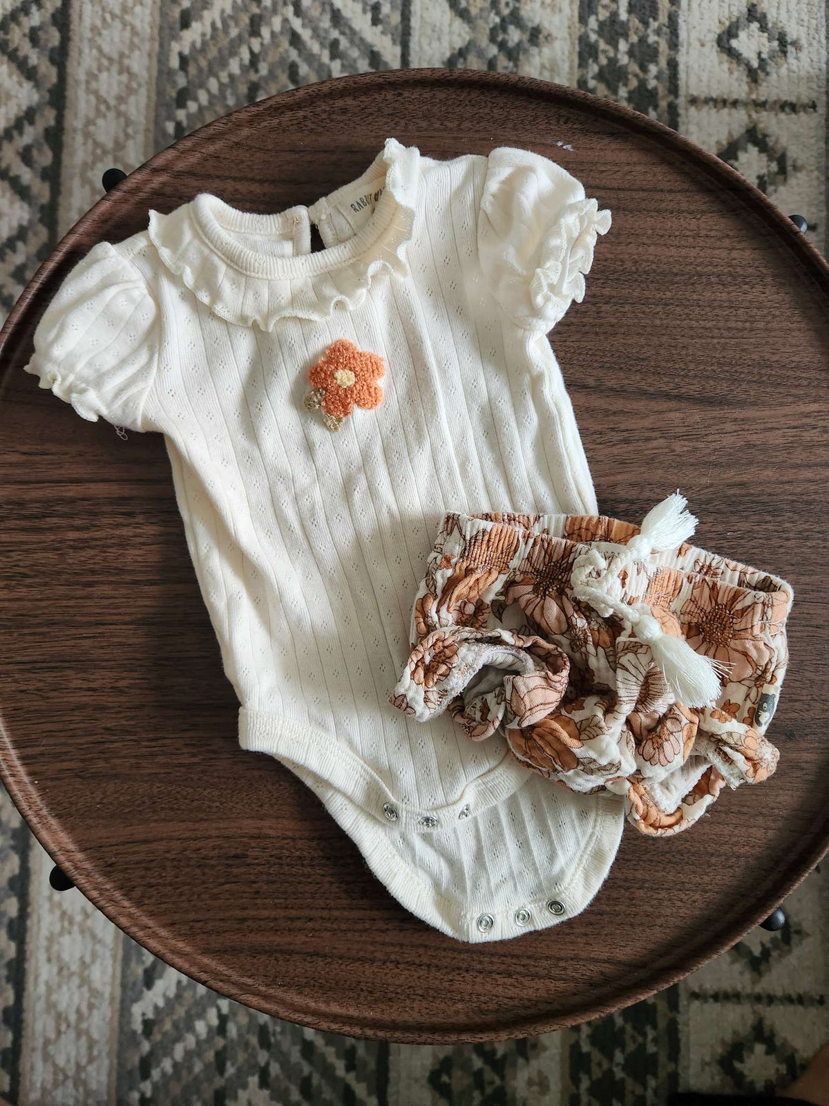 Rabbit Bear Daisy Bloomer Set 0-3m, Kids 3 Month (0-3M)