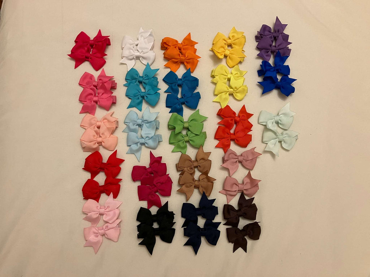 Bows - Lot of 23 pairs assorted colours