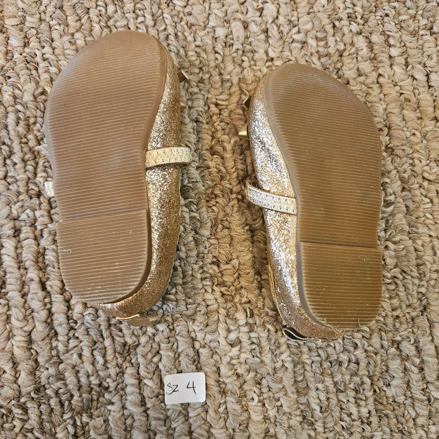 Girls' Glitter Ballet Flats size 4, Shoes 4 (Baby: 0-12 mth)
