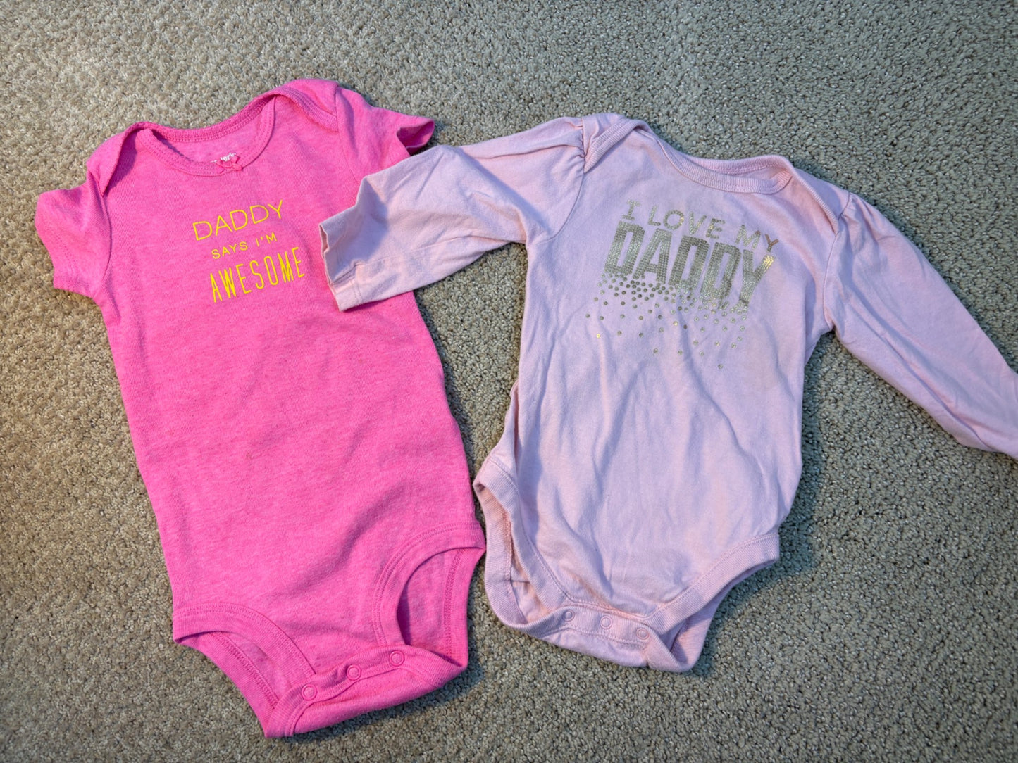 Daddie onesie lot, Kids 9 Month (6-9M)