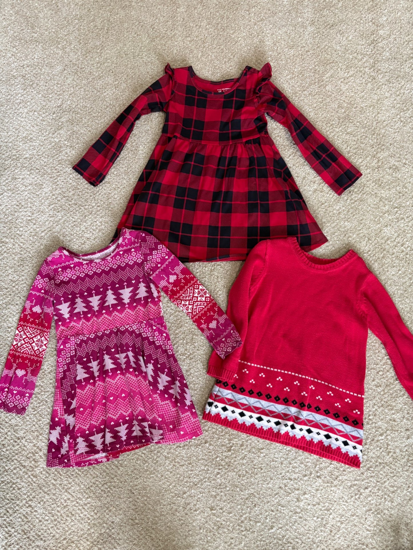 Casual holiday long sleeve dress lot all 3T , Kids 3T
