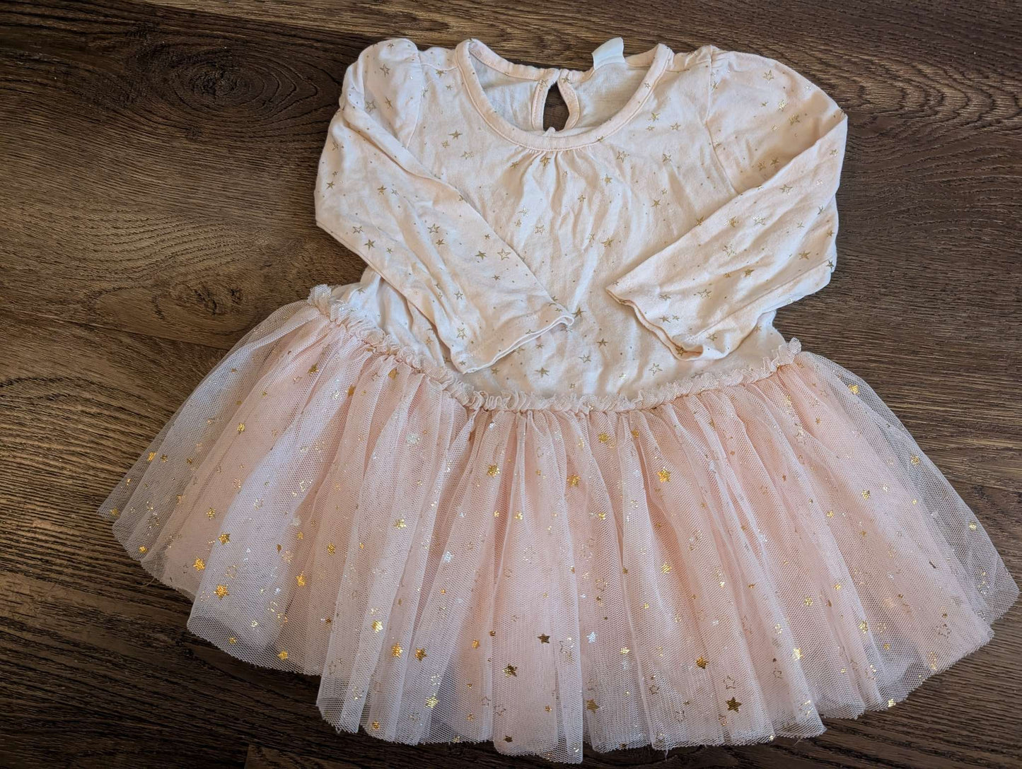 Baby Gap 12-18M Pink with Gold Stars Tutu Dress, Kids 18 Month (12-18M)