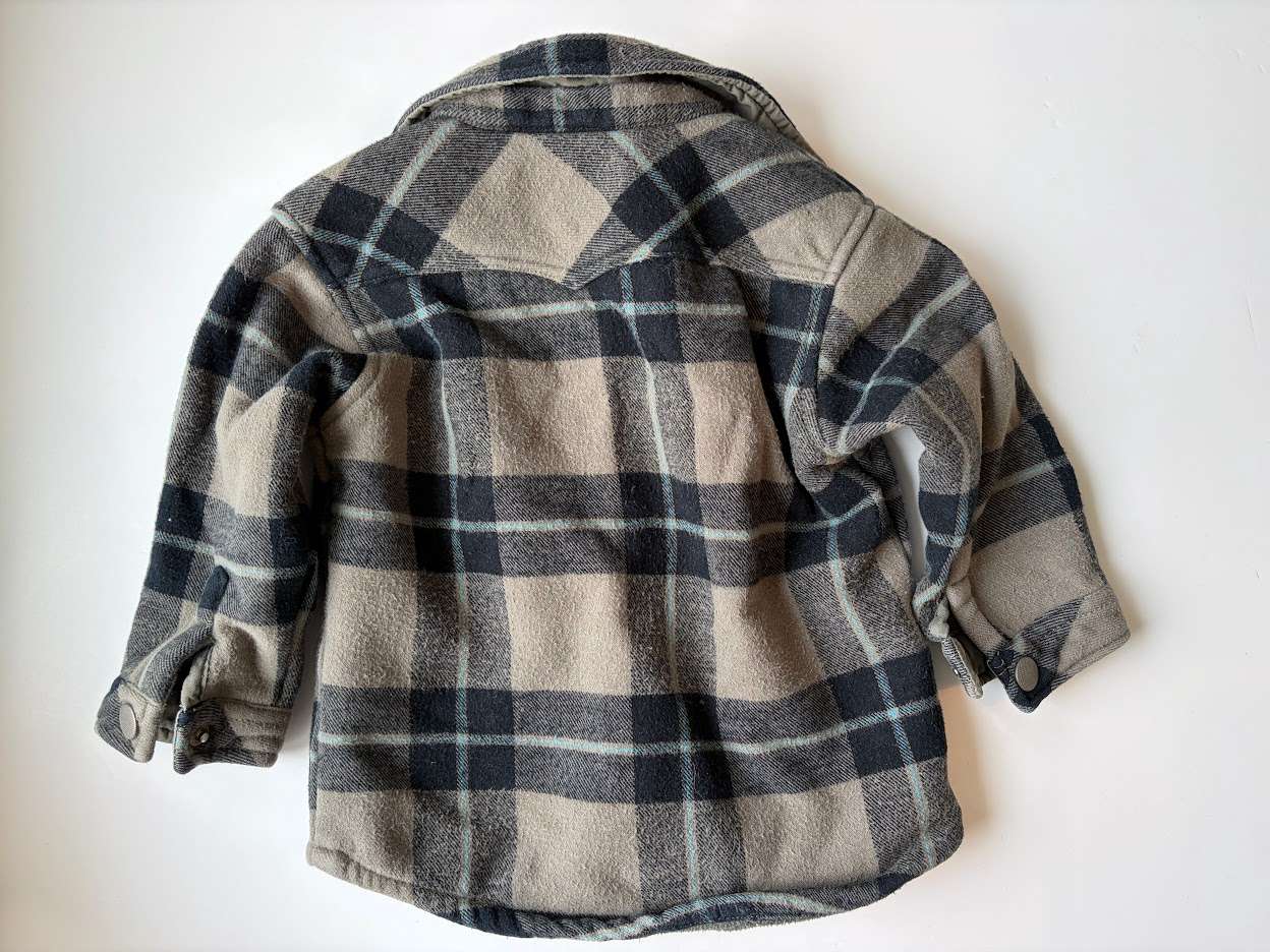 Boys Button Up Flannel Jacket 18m, Kids 18 Month (12-18M)