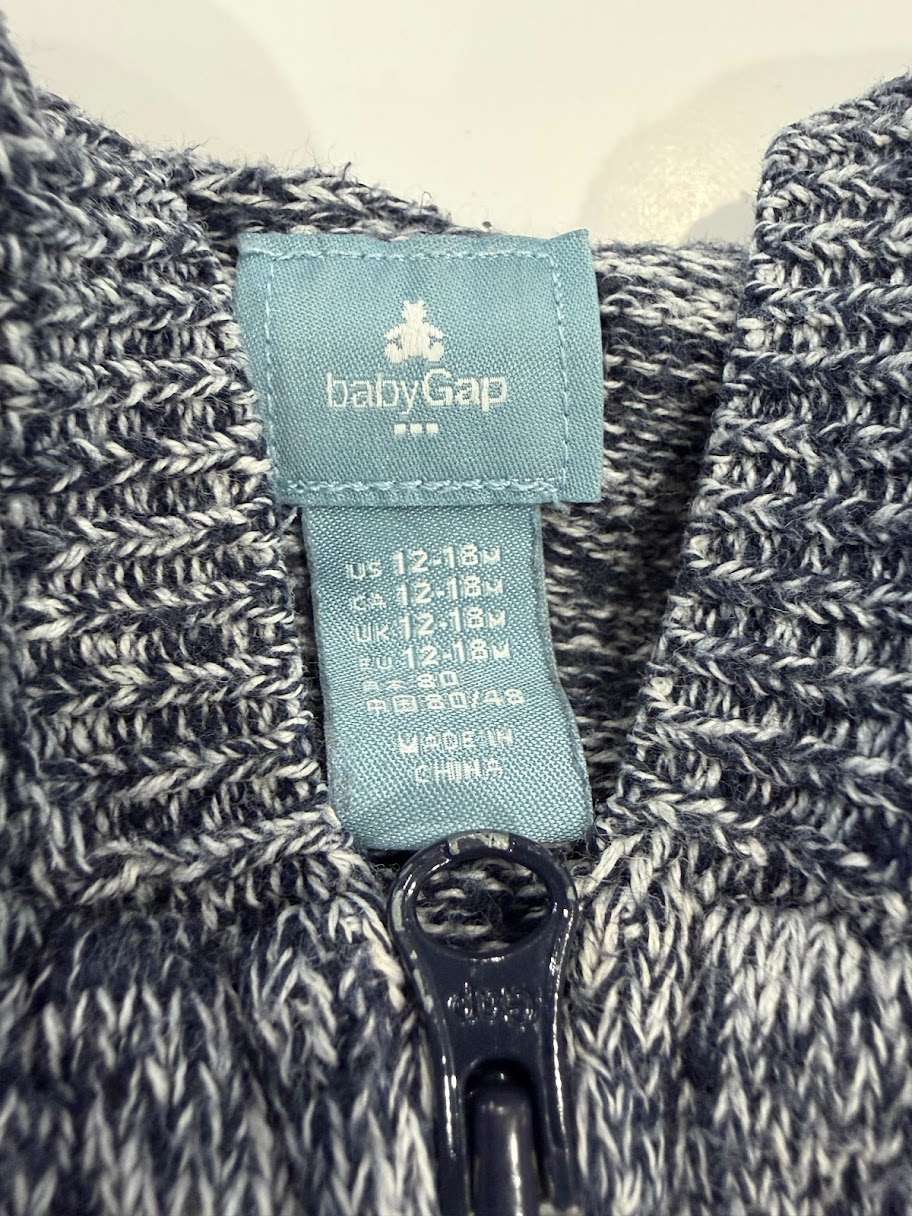Bundle of Baby Zip Up Sweaters 12-18m (two), Kids 18 Month (12-18M)